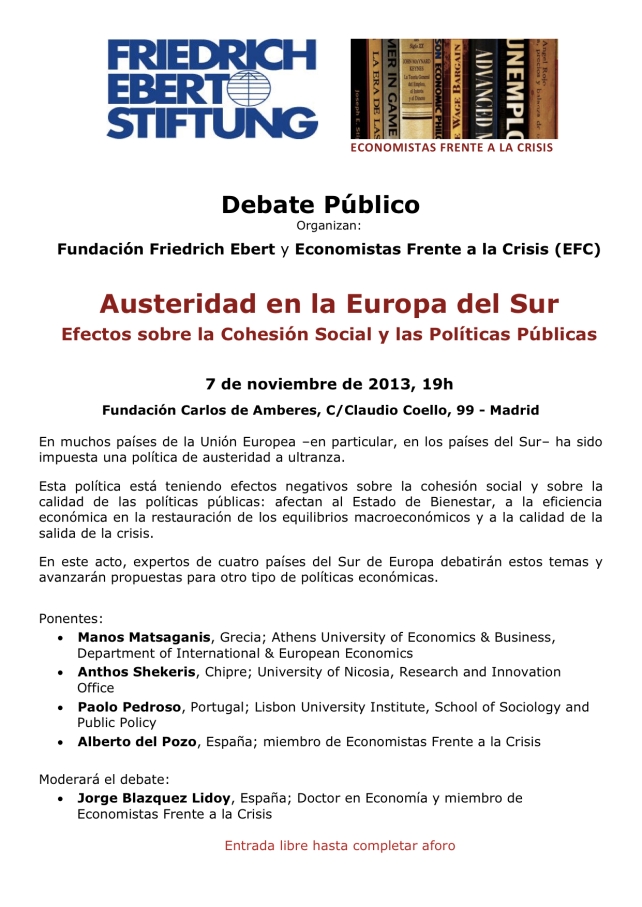 FES Madrid_Economistas_Austerity in_Southern_Europe_